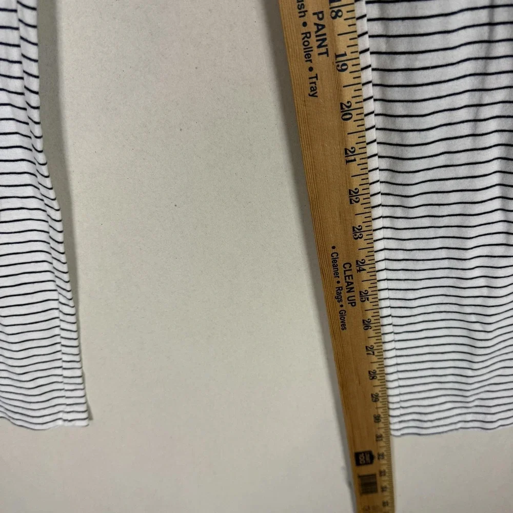 Gymboree Leggings Girls 14 White Stripe Jersey Ankle Elastic Waist Spring